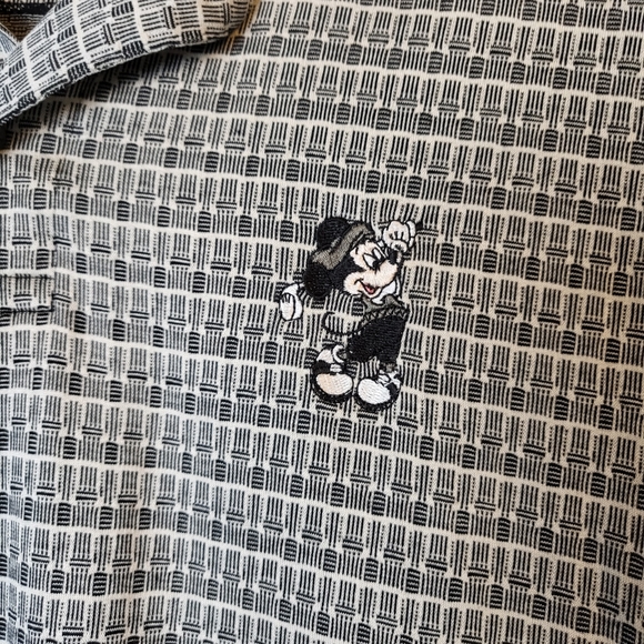 Nike Disney Mickey Black Patterned Golf Polo - Picture 9 of 9